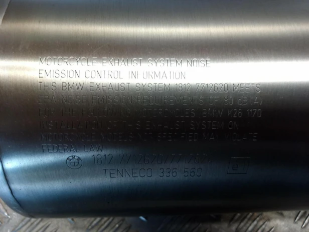 Wydech tłumik BMW R 1200RT K26 10-14r   PN. 18127712620